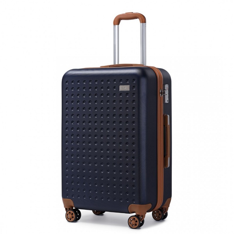 Troler rigid albastru de lux "Journey" cu încuietoare TSA - mărimea M