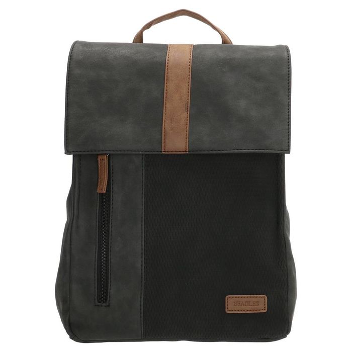 Rucsac elegant negru din piele ecologică "Twister"