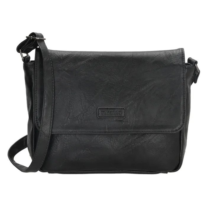 Geantă crossbody neagră din piele ecologică "Dunas"