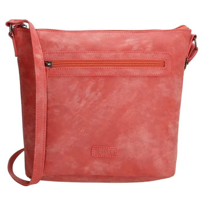 Geantă crossbody roșie matlasată "Sunset"