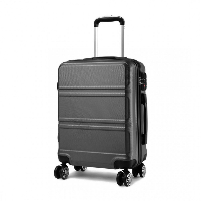 Troler de călătorie gri, rigid și rezistent "Travelmania" - M, L, XL
