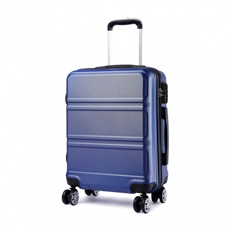 Troler de călătorie bleumarin, rigid și rezistent "Travelmania" - M, L, XL