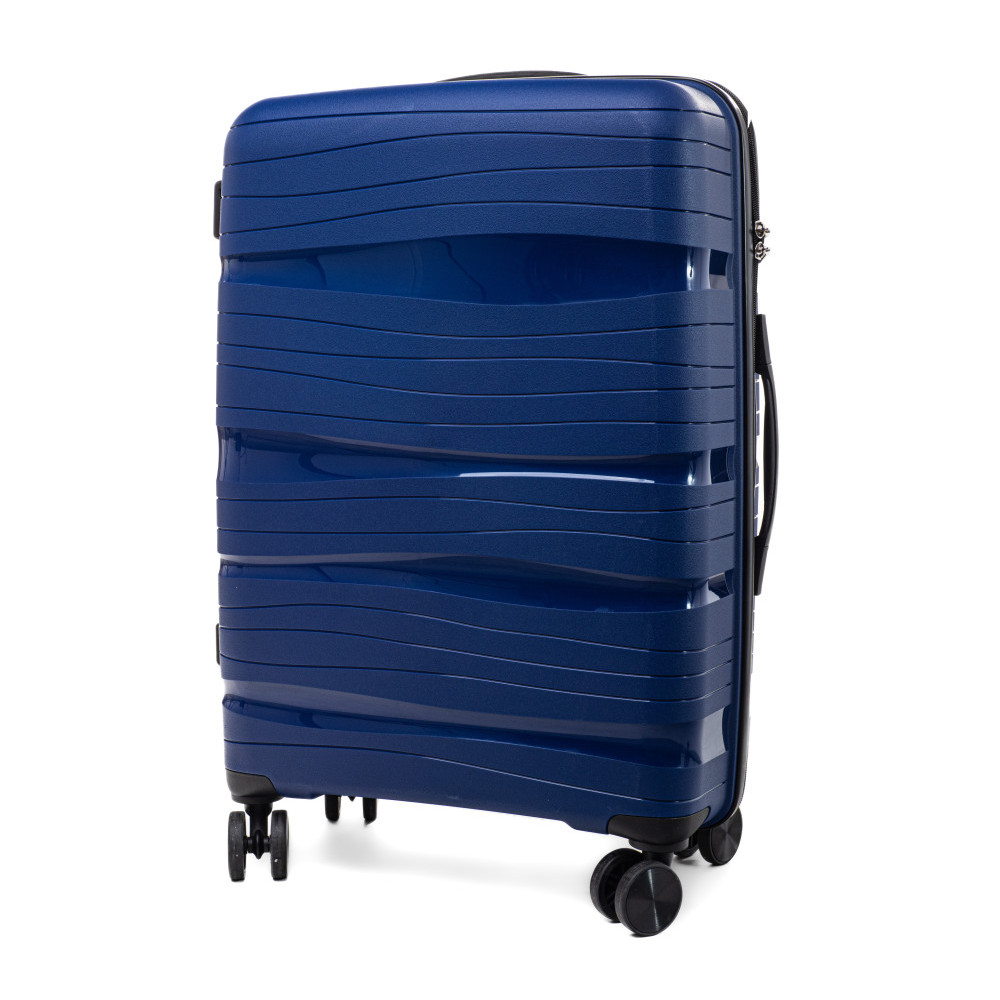 Troler de cabină premium albastru cu încuietoare TSA "Royal" - mărimea M