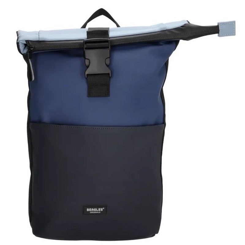Rucsac roll-top încăpător bleumarin "Hashtag"