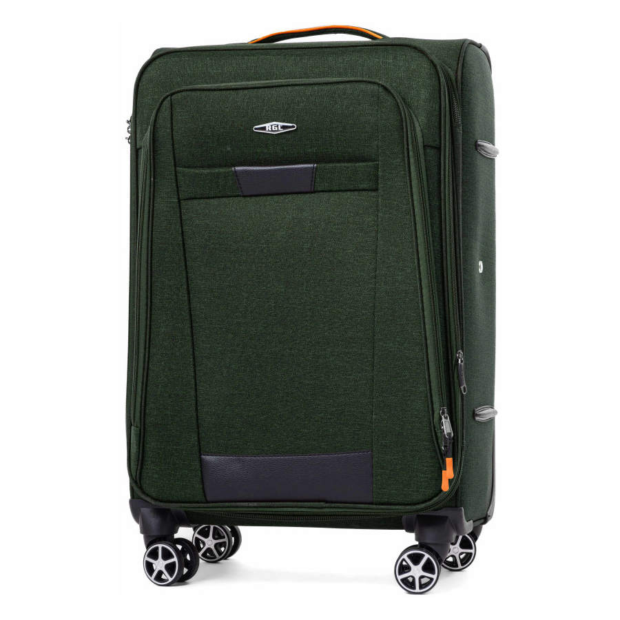 Troler textil verde impermeabil "Navigator" cu extensie - M, L, XL