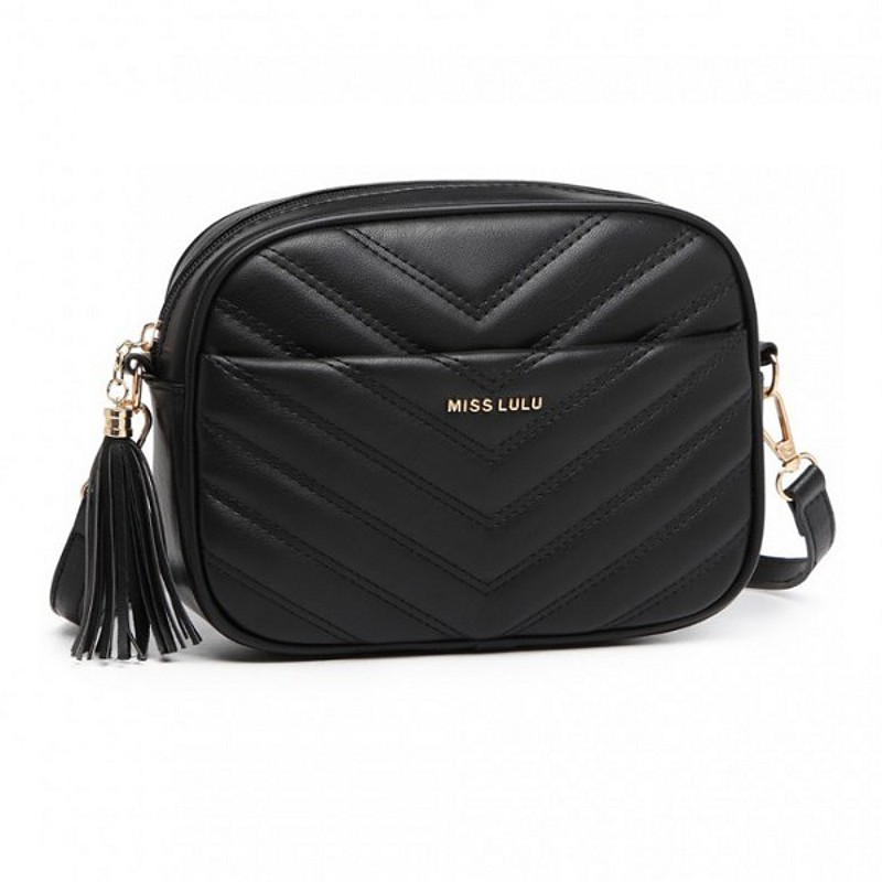 Geantă crossbody mică neagră "La Zolla"