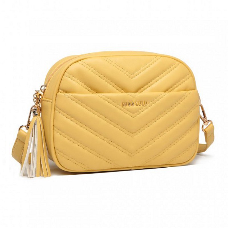 Geantă crossbody mică galbenă "La Zolla"
