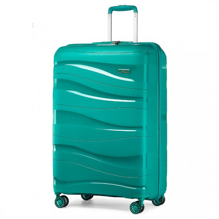 Troler premium turcoaz "Majesty 2" cu încuietoare TSA - mărimile M, L, XL