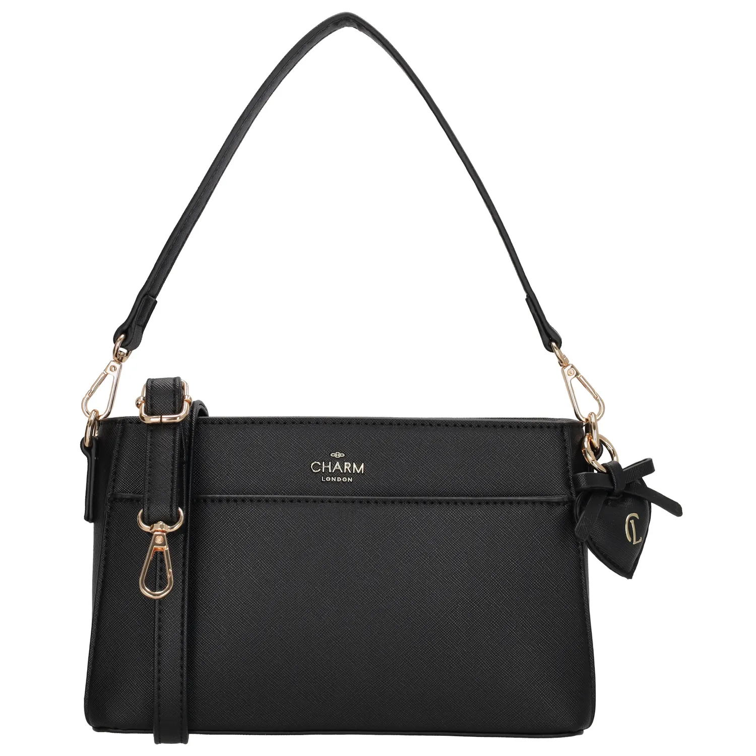 Geantă crossbody elegantă neagră "Samantha"