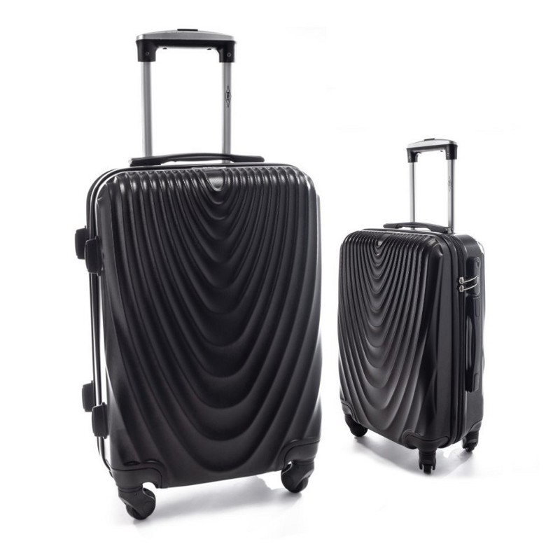 Set negru de 2 trolere rigide "Motion" - mărimile M, L + M, XL