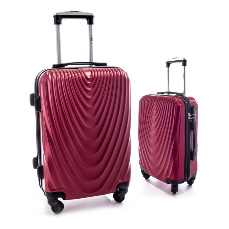 Set roșu de 2 trolere rigide "Motion" - mărimile M, L + M, XL
