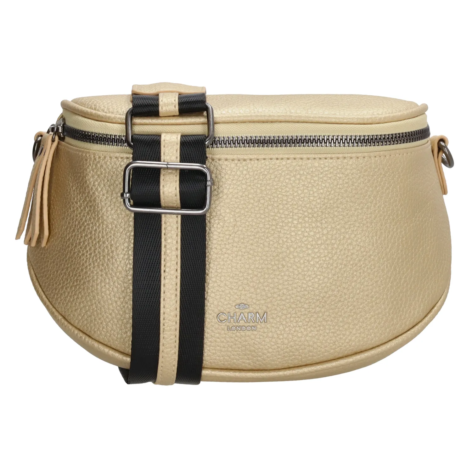 Borsetă elegantă aurie din piele „Eloise"
