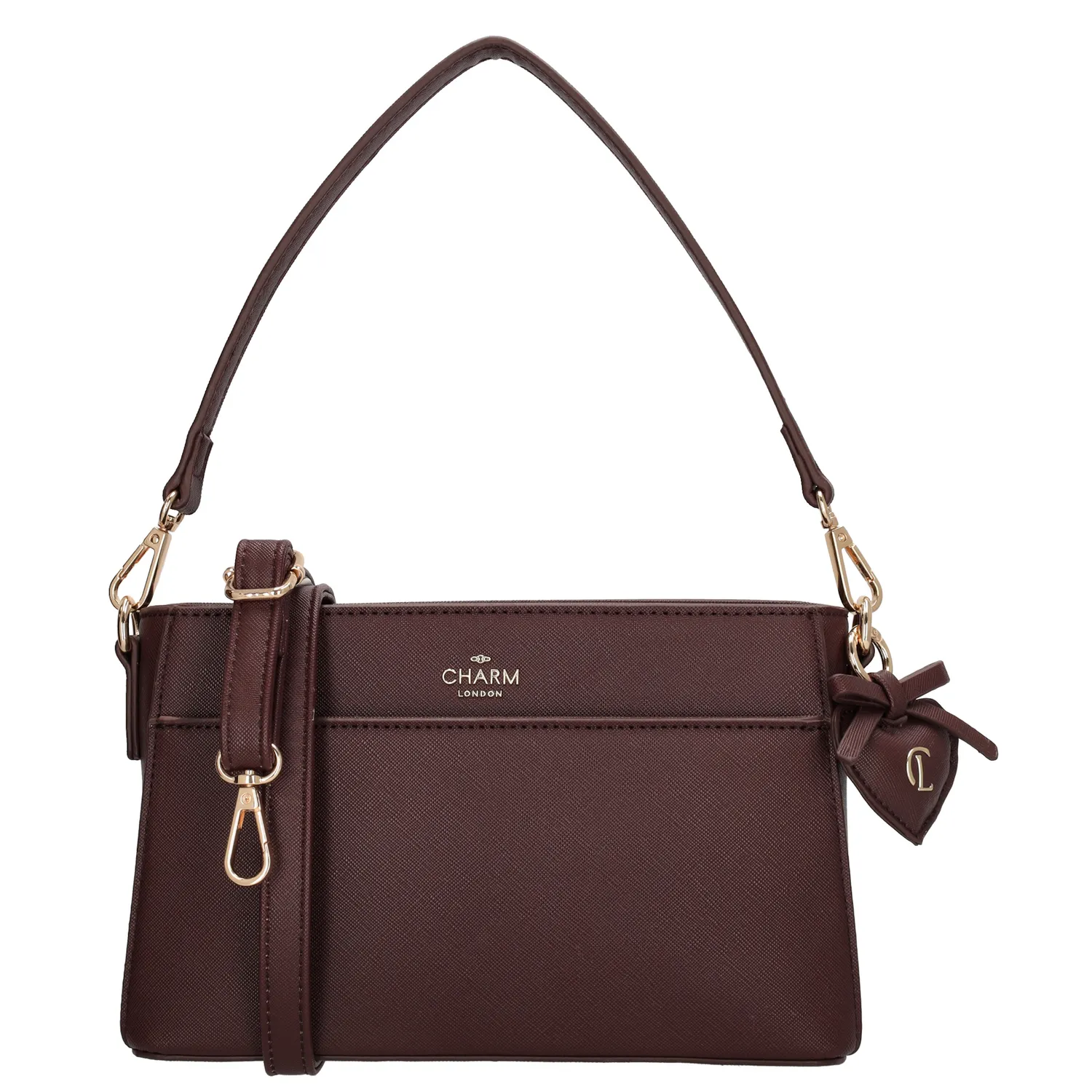 Geantă crossbody elegantă roșu închis "Samantha"