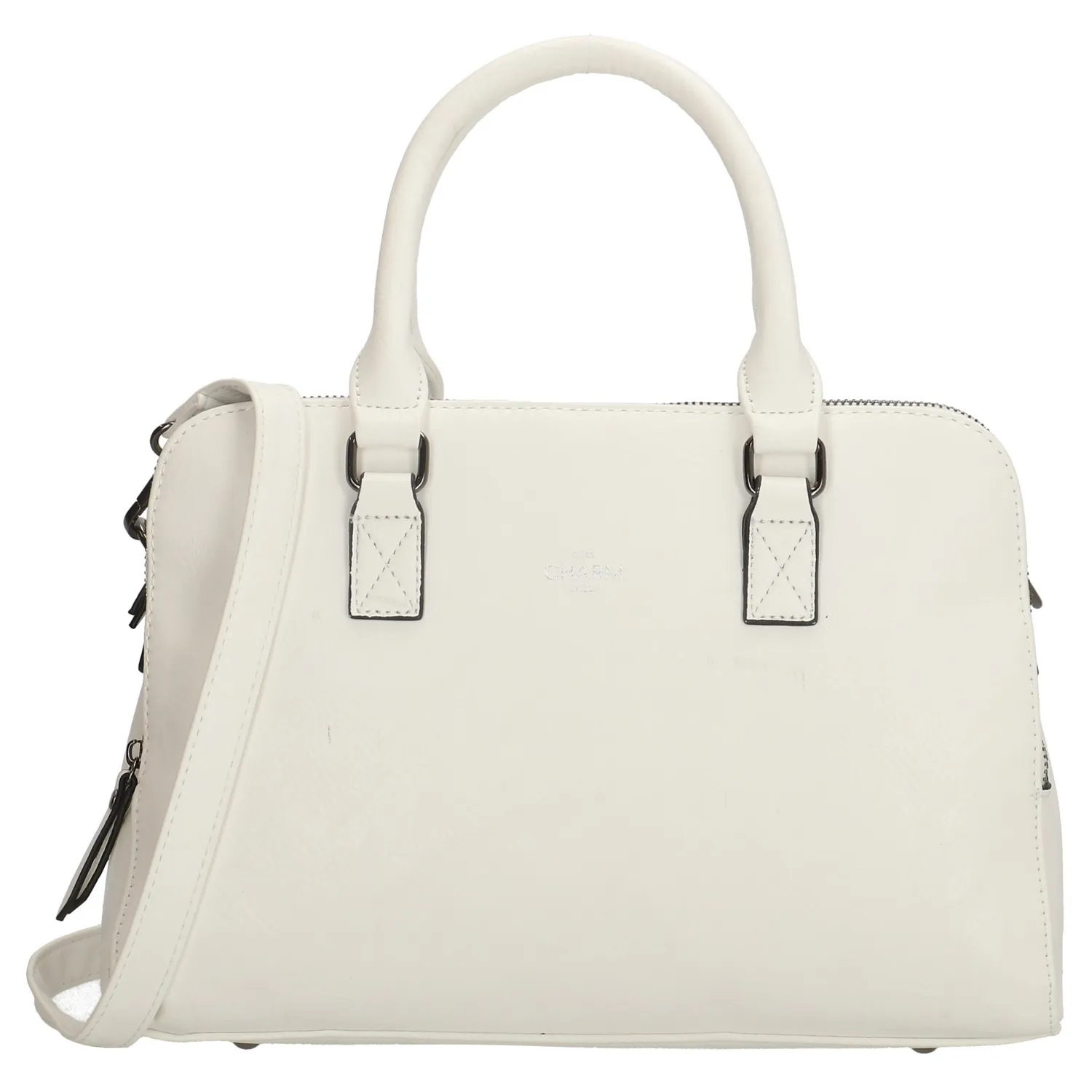 Geantă shopper elegantă albă „Chelsea"