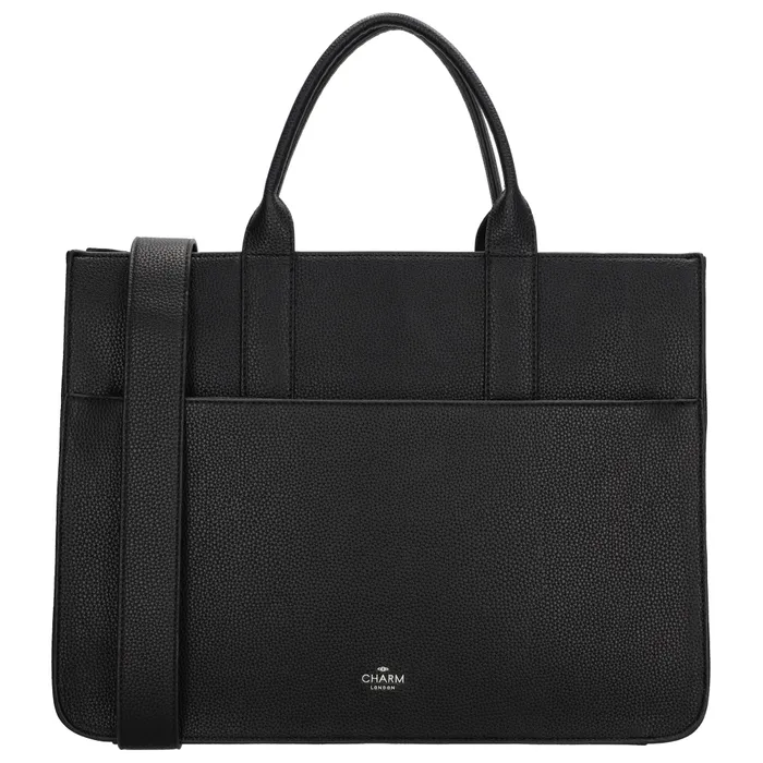 Geantă shopper elegantă neagră „Princetown"