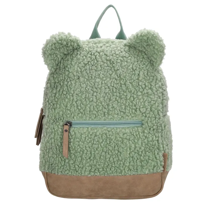 Rucsac pufos verde pentru copii "Winnie"