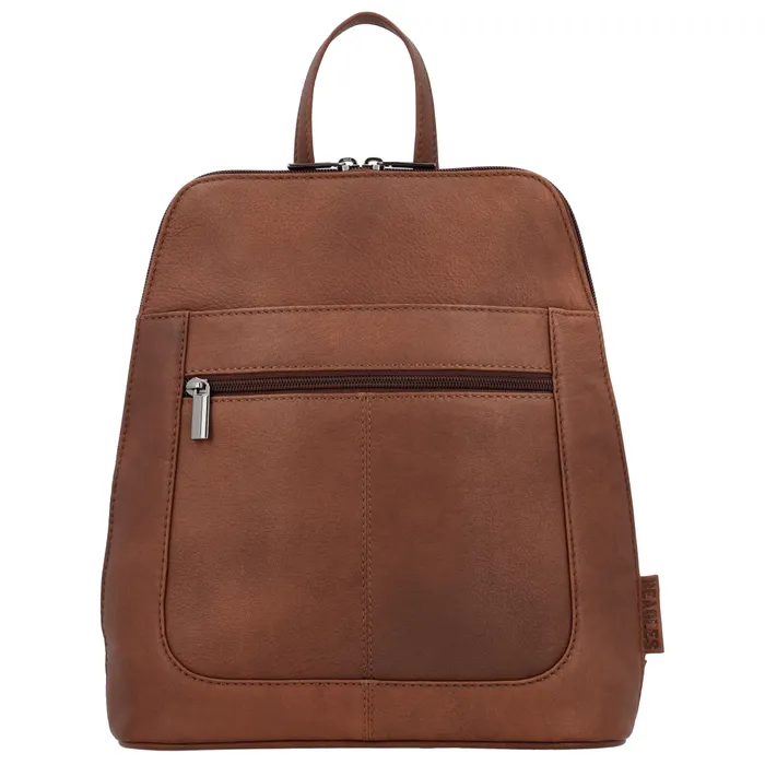 Rucsac elegant maro din piele naturală "Santa Lucia"