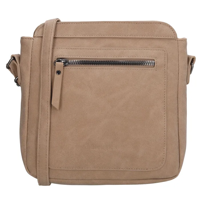 Geantă crossbody matlasată bej „Diadem”