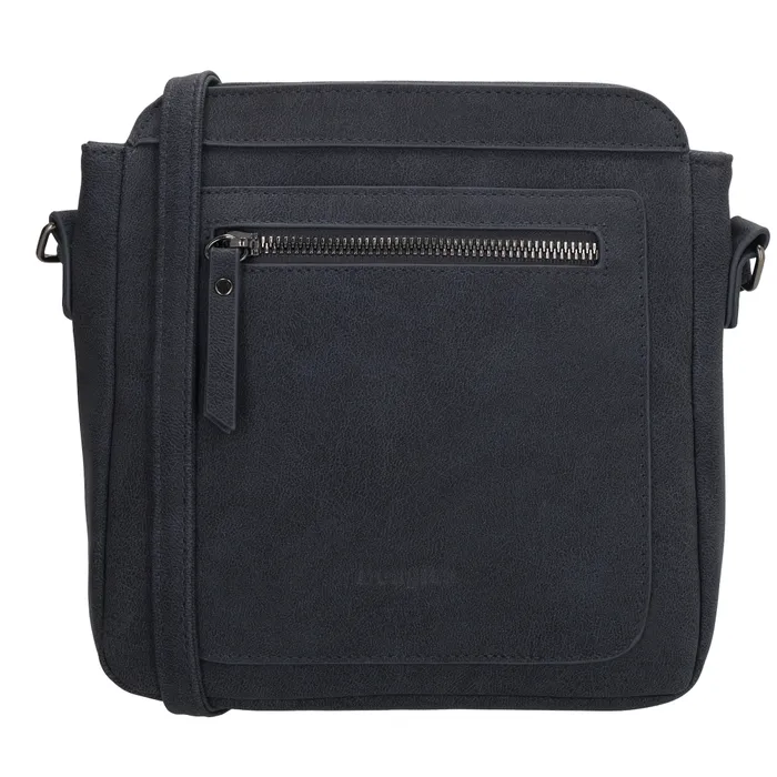 Geantă crossbody matlasată bleumarin „Diadem”