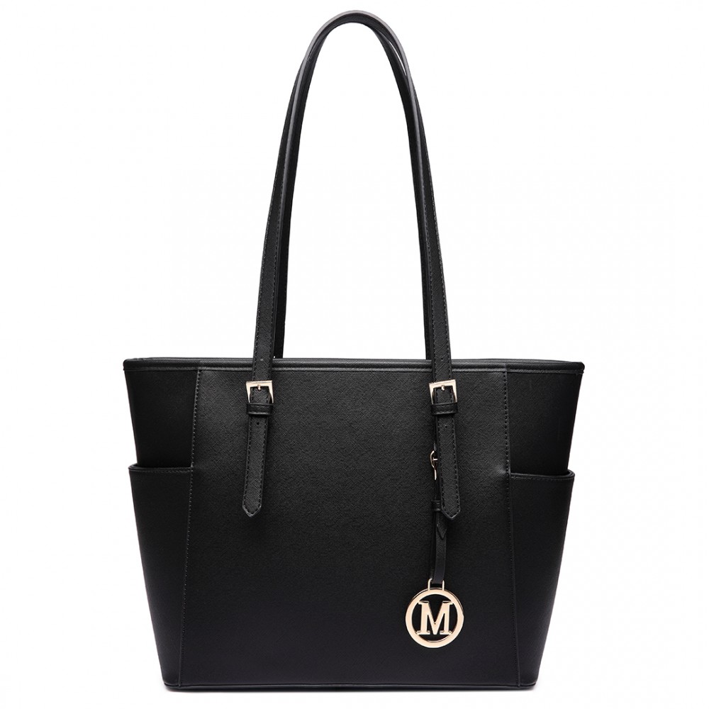 Geantă shopper elegantă neagră "Celeste"