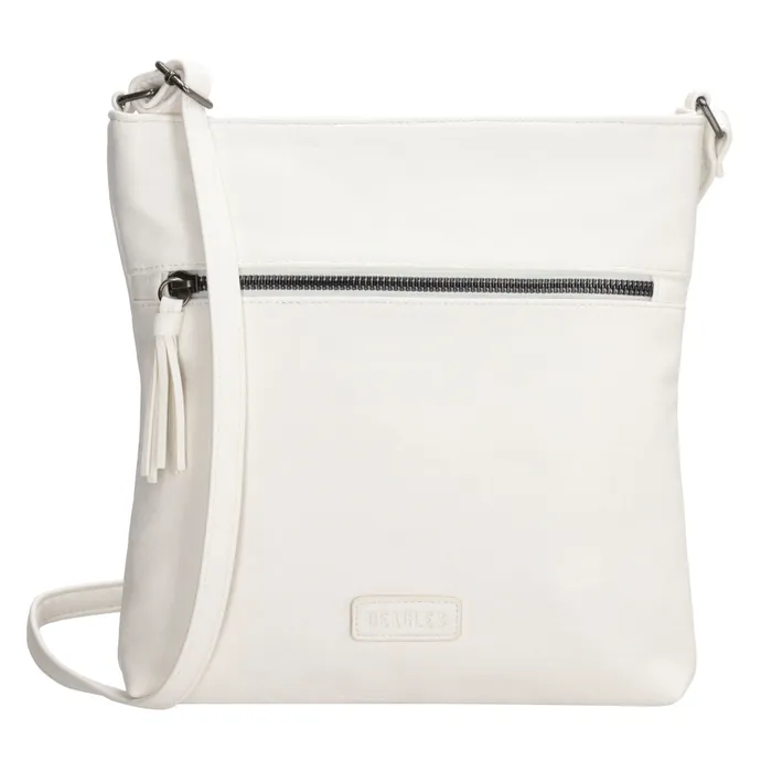 Geantă crossbody matlasată albă "Jenny"