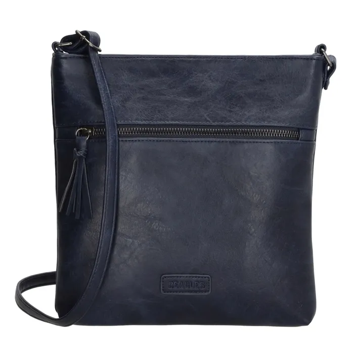 Geantă crossbody matlasată bleumarin „Jenny”