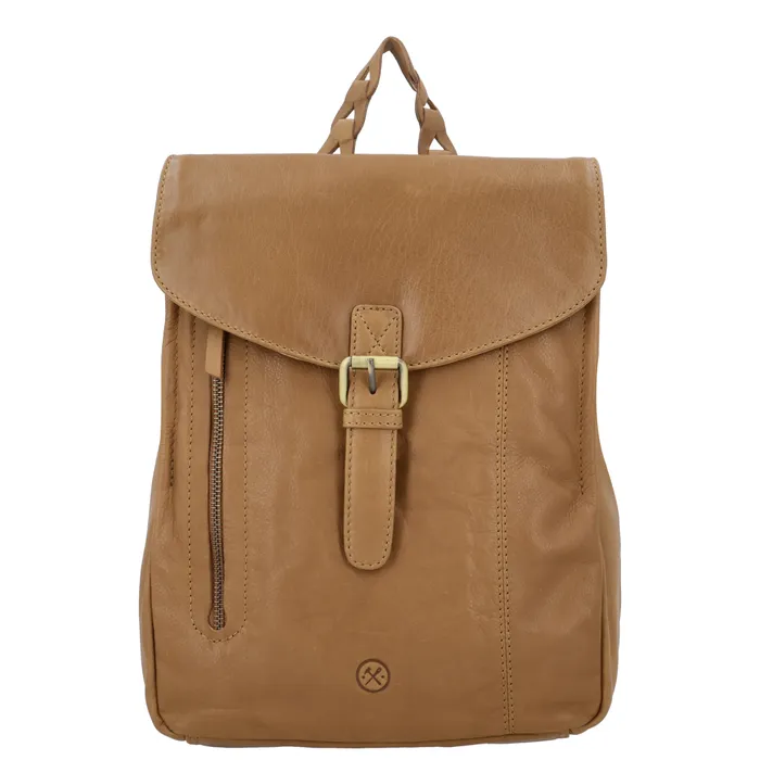 Rucsac vintage maro din piele naturală „Antique"