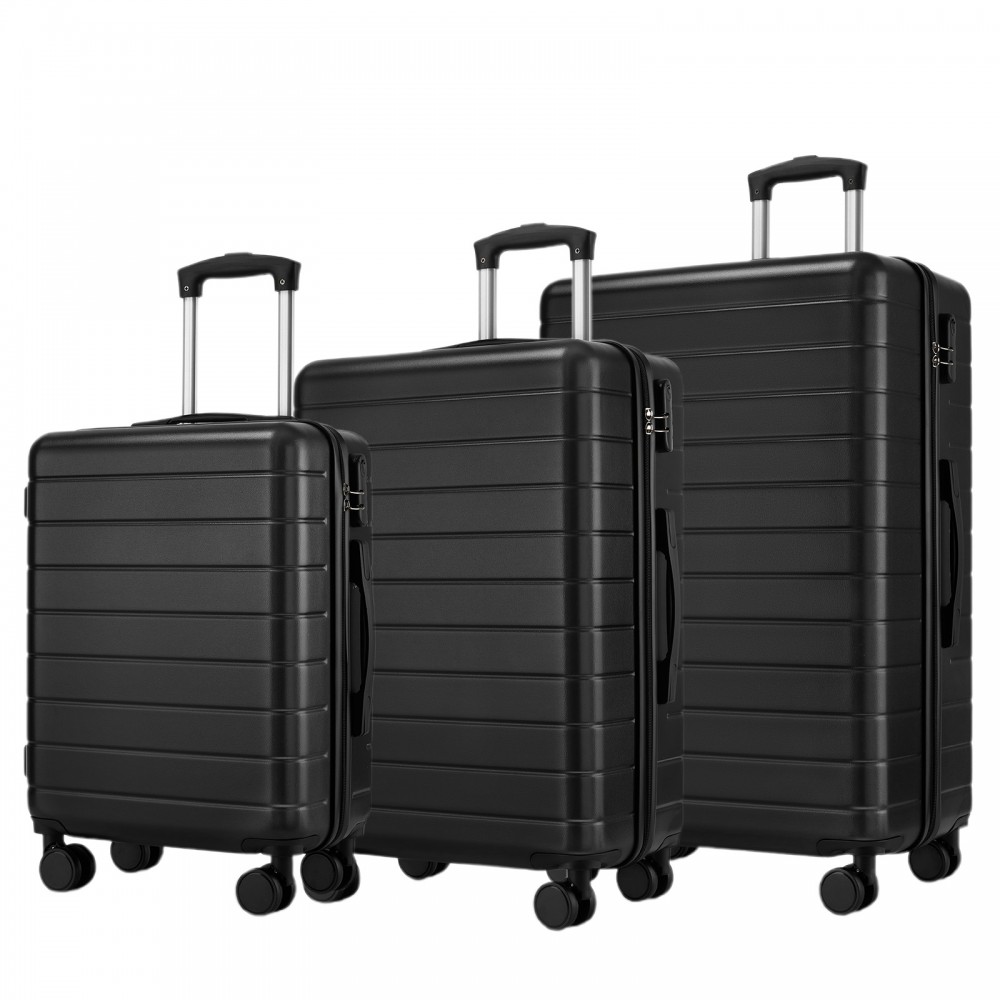 Set negru de trolere elegante din plastic "Hawai" - mărimile M, L, XL