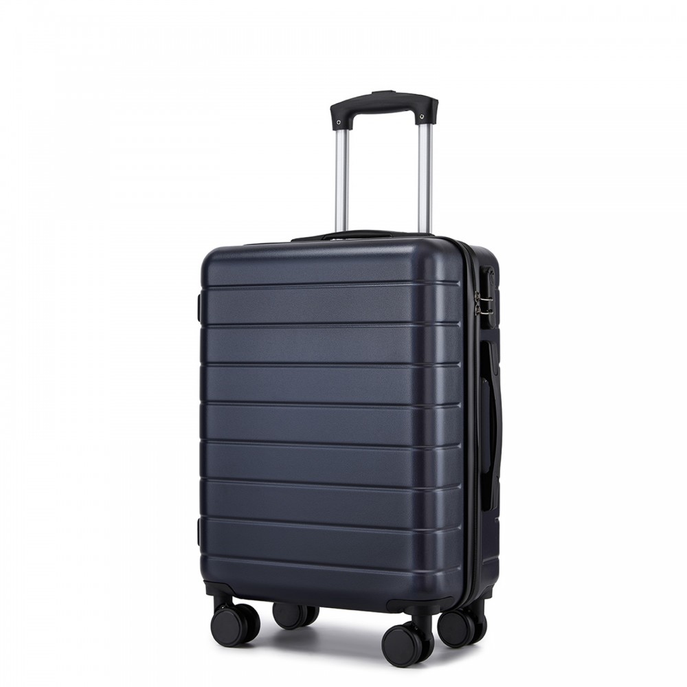Troler elegant albastru de cabină din plastic "Hawai" - mărimea M
