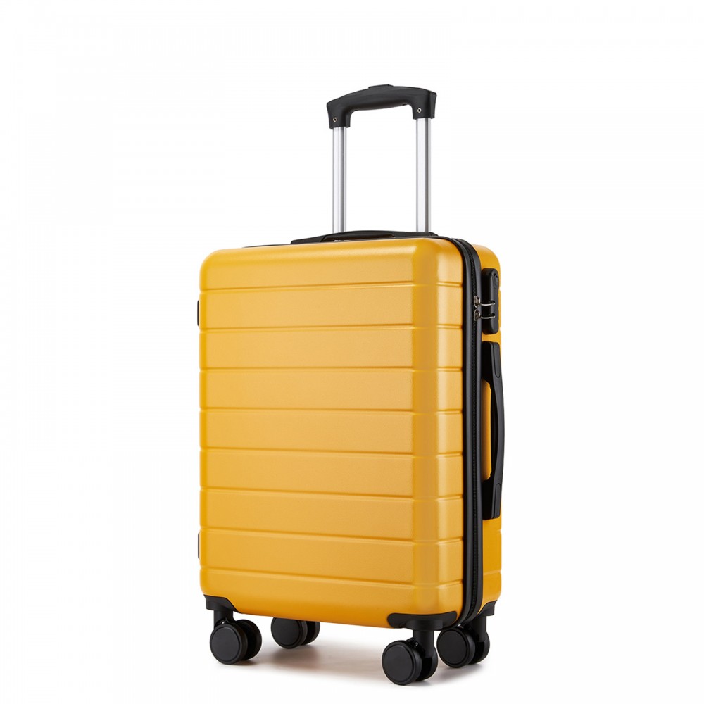 Troler elegant galben de cabină din plastic "Hawai" - mărimea M