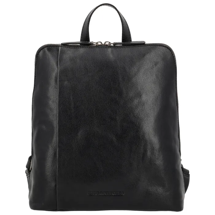 Rucsac elegant negru din piele naturală "Nobless"