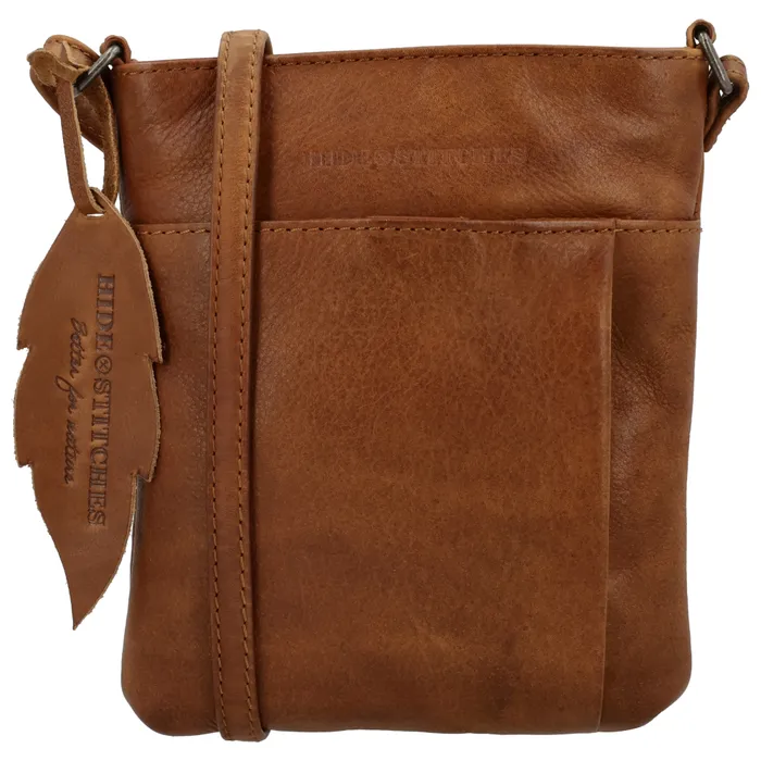 Geantă crossbody premium maro din piele naturală "Toscana"