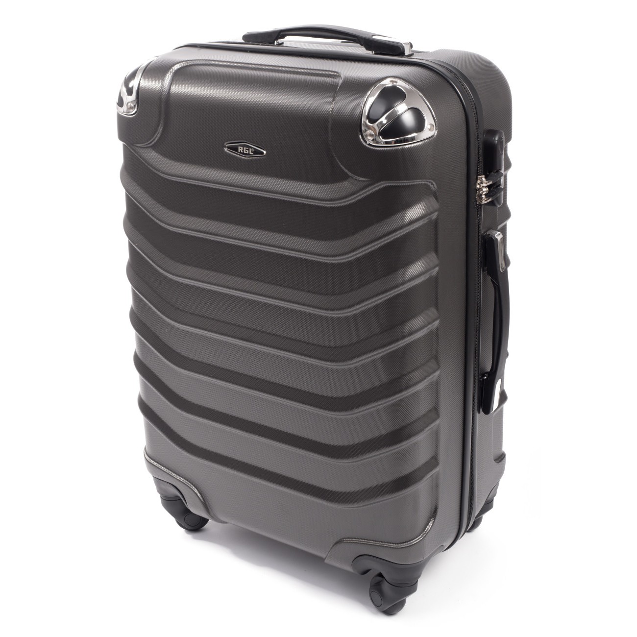 Troler rigid negru "Premium" - 3 mărimi