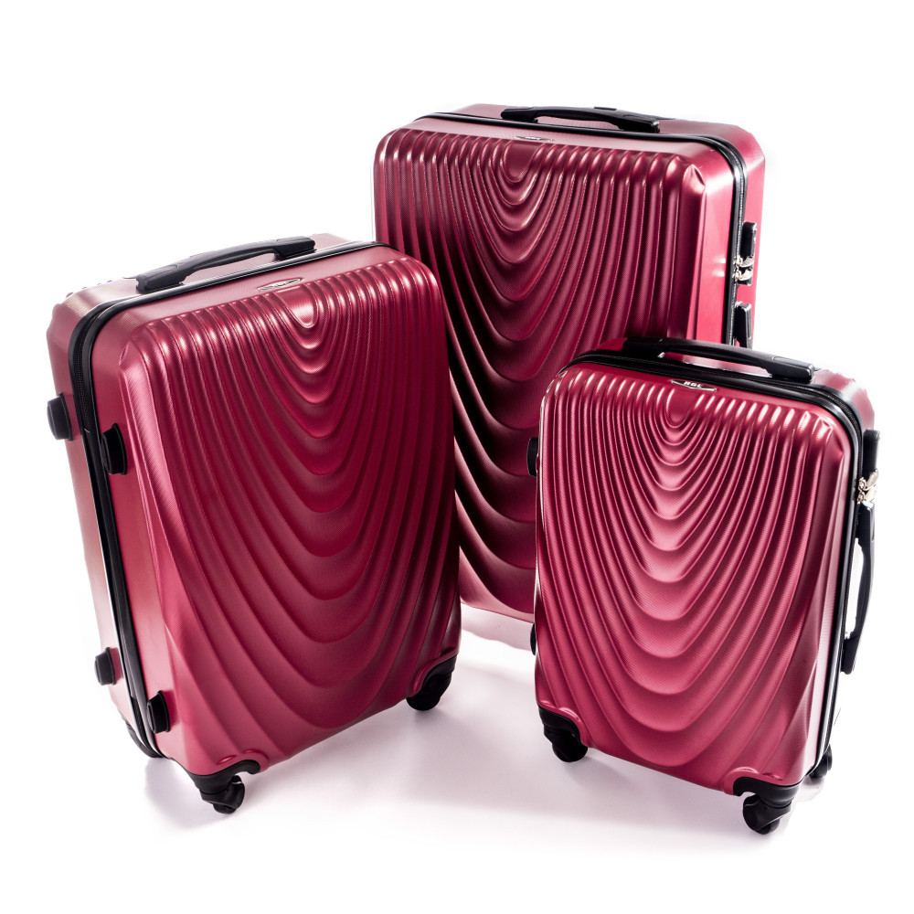 Set de 3 trolere rigide bordo "Motion" - mărimile M, L și XL