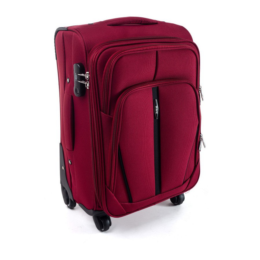 Troler textil impermeabil bordo "Practical" + extensie - mărimile M, L și XL