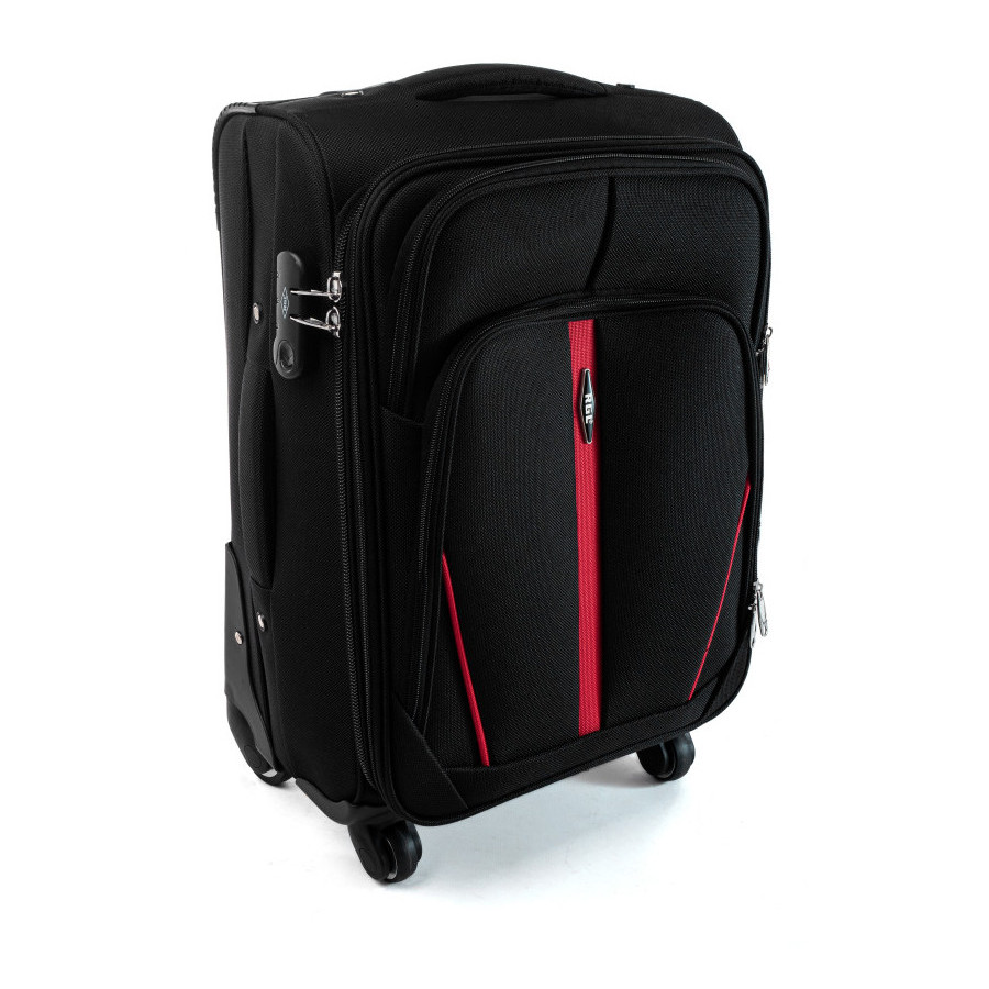 Troler textil impermeabil negru "Practical" + extensie - mărimile M, L și XL