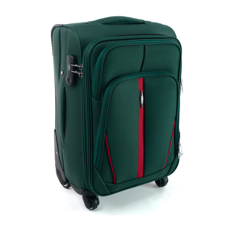 Troler textil impermeabil verde "Practical" + extensie - mărimile M, L și XL
