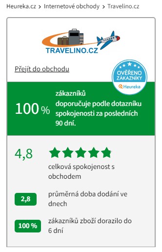 Certificare de pe comparatorul Heureka.cz